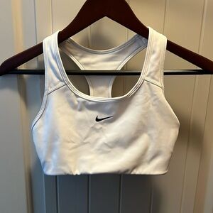 Girls Nike Dri Fit White Sports Bra S Small New